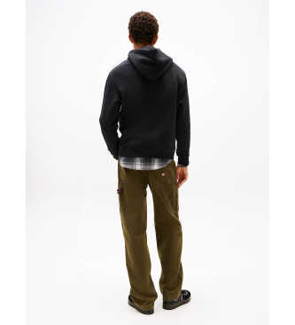 Tommy Jeans Sweatshirt com capuz e bolso canguru preto