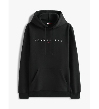 Tommy Jeans Sweatshirt com capuz e bolso canguru preto