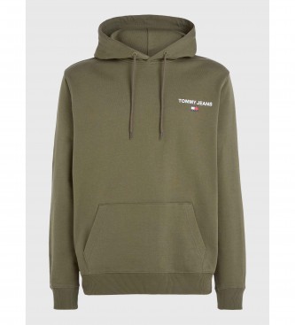 Tommy Jeans Hooded sweatshirt with green graphic logo