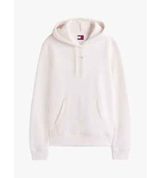 Tommy Jeans Felpa con cappuccio con logo lineare bianco