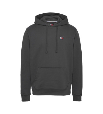 Tommy Jeans Sudadera con cordn y parche de Tommy gris