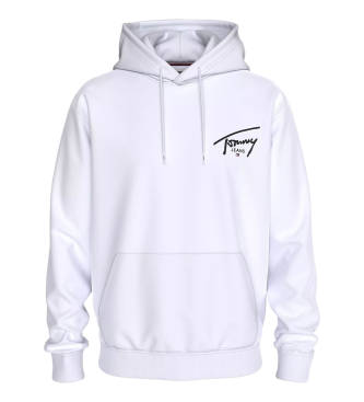 Tommy Jeans Tommy Signatur Logo Sweatshirt wei