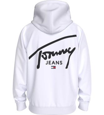 Tommy Jeans Tommy signatur logo sweatshirt hvid