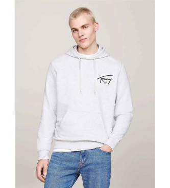 Tommy Jeans Bluza z logo Tommy'ego w kolorze szarym