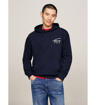 Tommy Jeans Felpa blu scuro con logo firmato Tommy