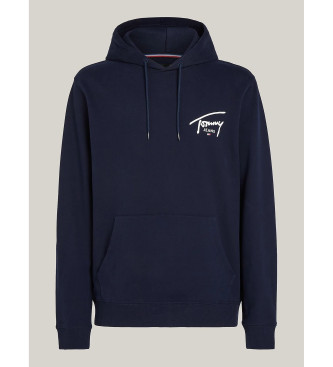 Tommy Jeans Felpa blu scuro con logo firmato Tommy