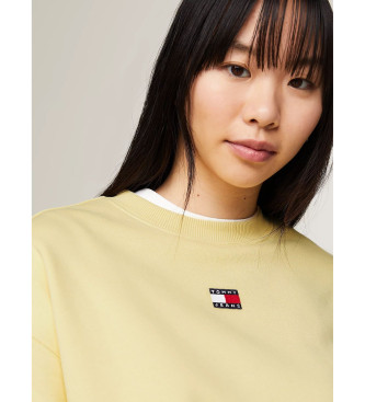 Tommy Jeans Sweatshirt ample avec Pache jaune