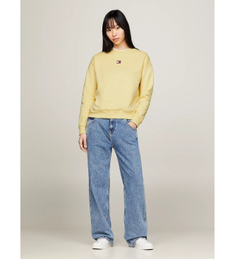 Tommy Jeans Sweatshirt ample avec Pache jaune