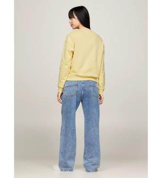 Tommy Jeans Sweatshirt ample avec Pache jaune