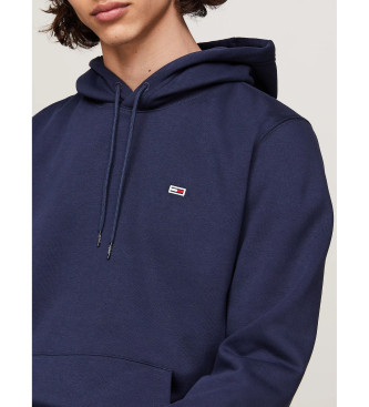 Tommy Jeans Fleece hooded sweatshirt navy