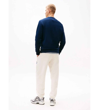 Tommy Jeans Tommy blue plush sweatshirt with Tommy patch 