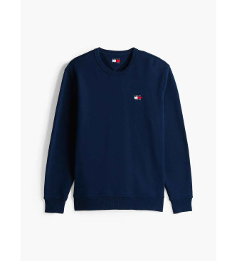 Tommy Jeans Tommy blue plush sweatshirt with Tommy patch 