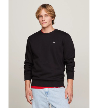 Tommy Jeans Schwarzes Fleece-Sweatshirt