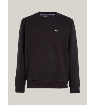 Tommy Jeans Schwarzes Fleece-Sweatshirt