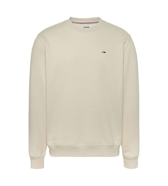 Tommy Jeans Felpa in pile spazzolato beige 