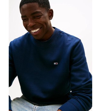 Tommy Jeans Camisola de l escovada azul-marinho