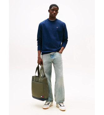 Tommy Jeans Camisola de l escovada azul-marinho