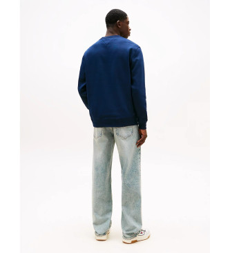 Tommy Jeans Camisola de l escovada azul-marinho