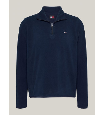 Tommy Jeans Fleece-Sweatshirt mit marinefarbenem Reiverschluss