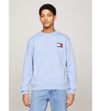 Tommy Jeans Essentiell sweatshirt med bl logotyp
