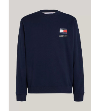 Tommy Jeans Essential Sweatshirt med marinbl logotyp