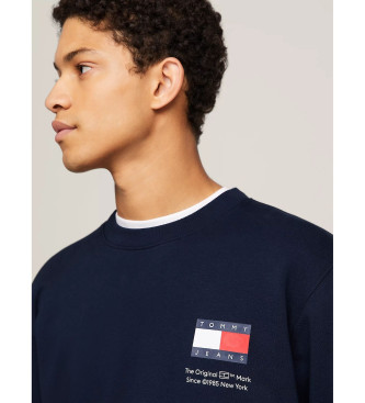 Tommy Jeans Felpa essenziale con logo blu scuro