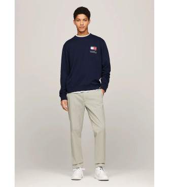 Tommy Jeans Sweatshirt essentiel avec logo bleu marine