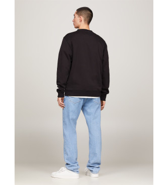 Tommy Jeans Essentiell sweatshirt med svart logotyp