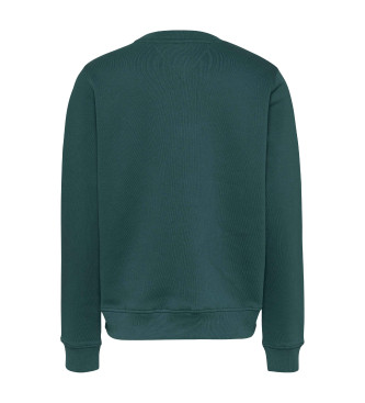 Tommy Jeans Sudadera Essential de cuello redondo con logo verde