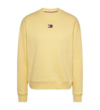 Tommy Jeans Ls sweatshirt med gul Pache