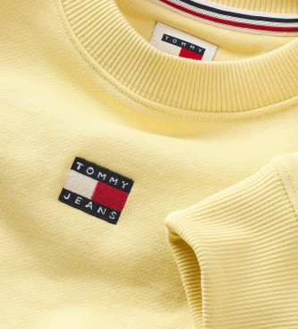 Tommy Jeans Sweatshirt ample avec Pache jaune
