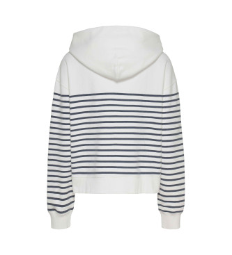 Tommy Jeans Sudadera logo blanco crudo