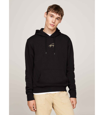 Tommy Jeans Sweatshirt med karakteristisk logo guld, sort