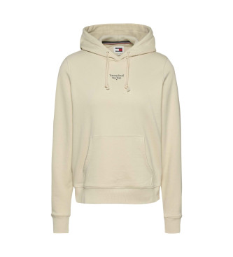 Tommy Jeans Sudadera logotipo beige