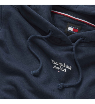 Tommy Jeans Marinefarbenes Logo-Sweatshirt