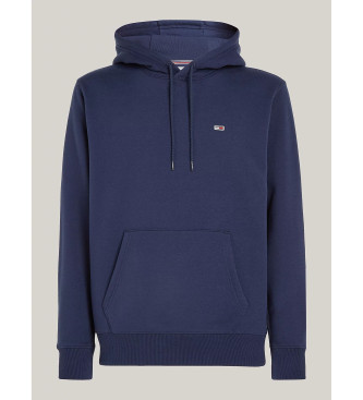 Tommy Jeans Fleece hooded sweatshirt navy