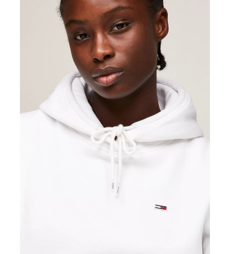 Tommy Jeans Felpa Regular Fleece bianca