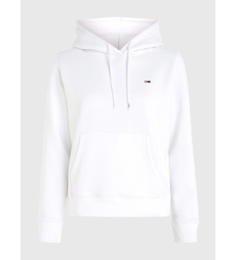 Tommy Jeans Felpa Regular Fleece bianca