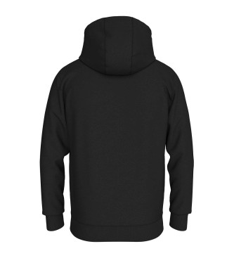 Tommy Jeans Sweater Regular Lineair Logo zwart