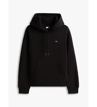 Tommy Jeans Sweatshirt com capuz com logtipo e cordo preto