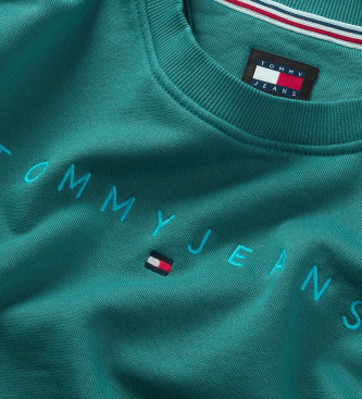 Tommy Jeans Sweatshirt Ton-sur-ton groen