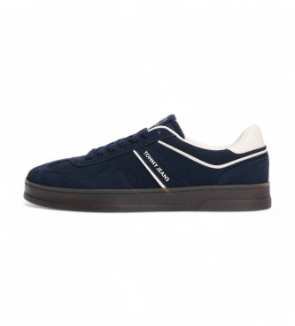 Tommy Jeans Tnis de couro Greenwich azul-marinho