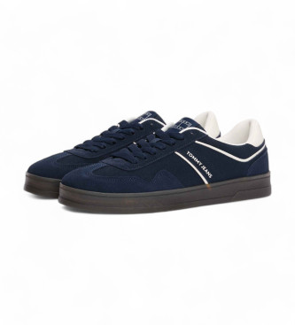 Tommy Jeans Greenwich Leren Sneakers navy