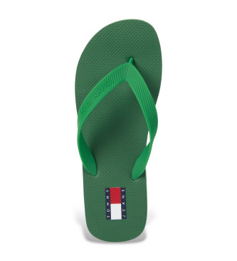 Tommy Jeans Teenslippers Strandgroen