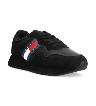 Tommy Jeans Leather trainers modern runner black