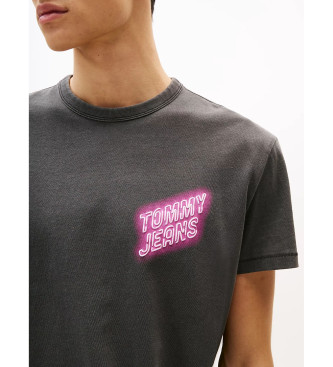 Tommy Jeans T-shirt mit schwarzem Aufdruck