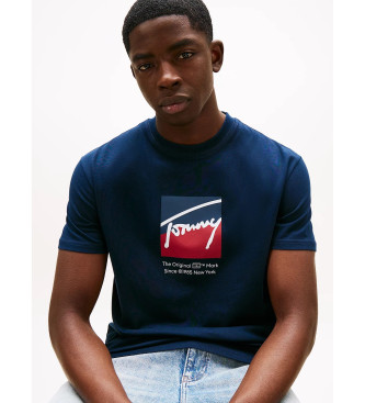 Tommy Jeans T-Shirt mit markantem Logo in Marineblau