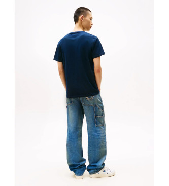 Tommy Jeans T-Shirt mit Rundhalsausschnitt und marineblauem Logo