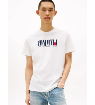 Tommy Jeans Rundhals-T-Shirt mit weiem Logo