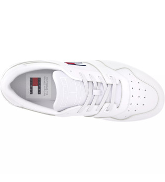 Tommy Jeans Sneaker Retro Basket in pelle bianca